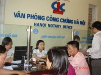 Chứng thực hợp đồng, giao dịch nộp phí 50.000 đồng